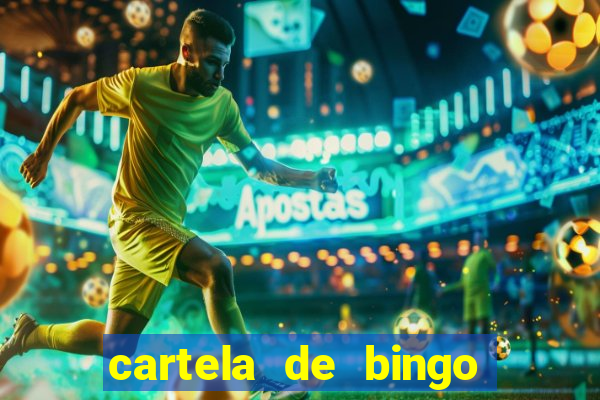 cartela de bingo pra imprimir